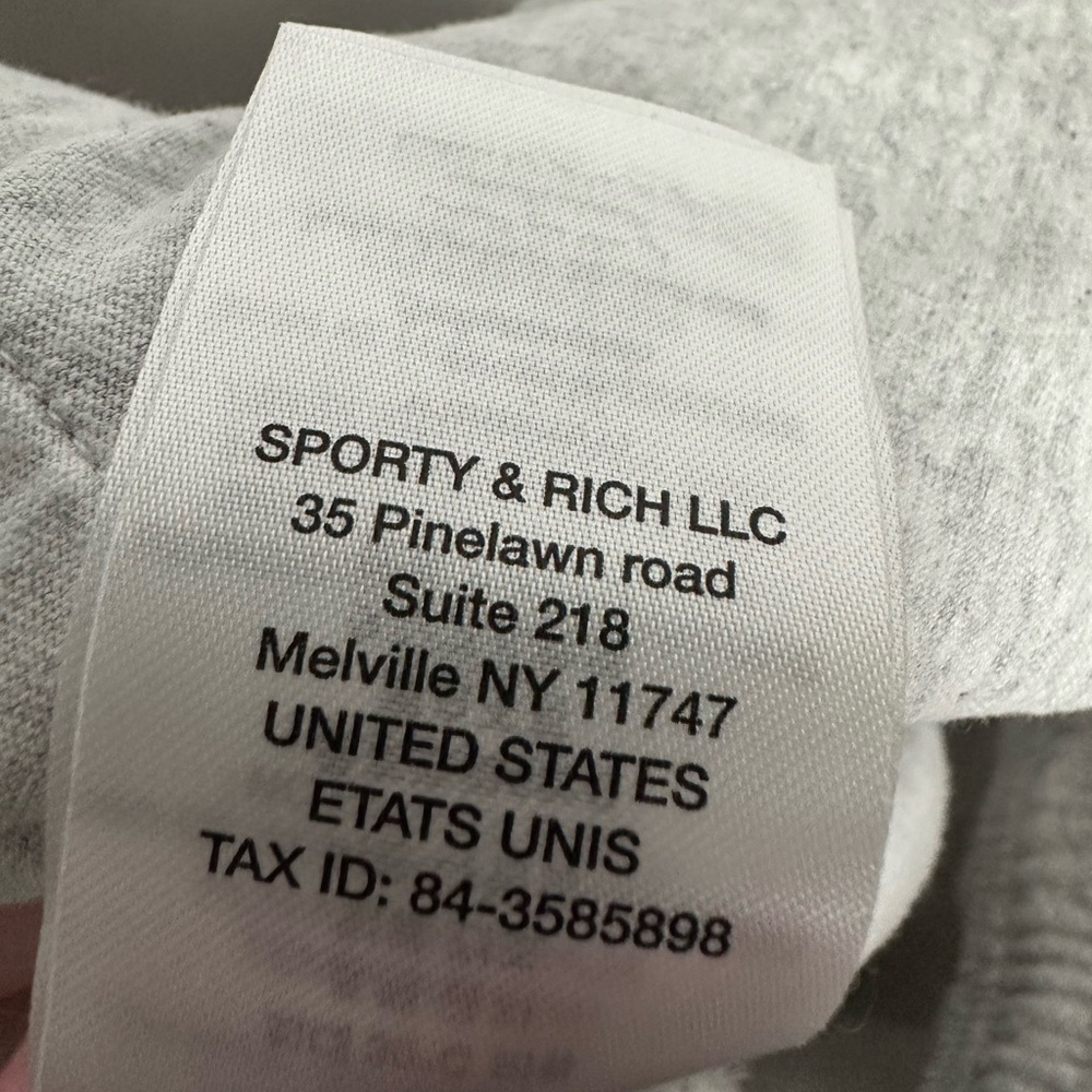SPORTY & RICH
Grey Emblem Straight Leg Sweatpants - Picture 11 of 13